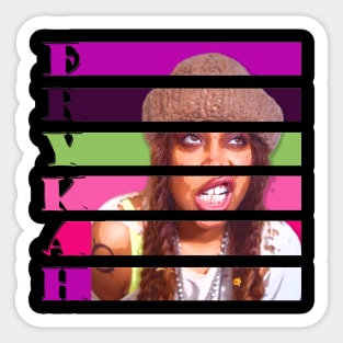 erykah badu//Retro Color Sticker